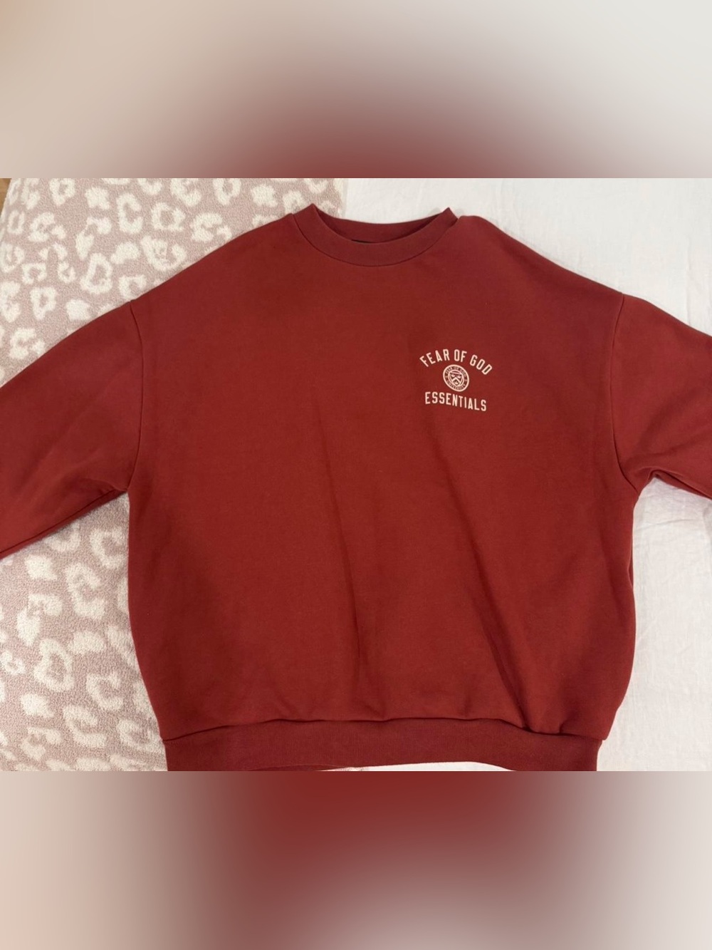 Essentials Crimson Crewneck